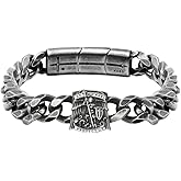 Hero Company Saint Michael Protect Us Cuban Link Bracelet: Helps Pair Veterans With A Service Dog Or Shelter Dog