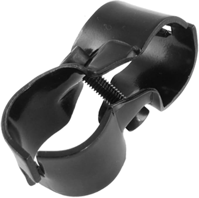 Replacement Double Port Lean Tube Pipe Vertical Clamp Clip Black