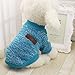 Pet Clothes for Small Dog Girl Dog Boy Soft Warm Fleece Clothing Winter (S, Blue)