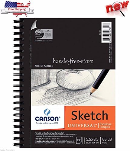 100 Sheets Quality Drawing Paper Sketch Pad Notebook Art Supplies Sketchbook New