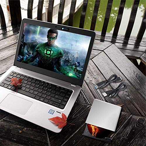 External 4K 3D Blu Ray DVD Drive, Portable USB 3.0 Blu Ray DVD Burner Player Reader Disk for Mac OS, Windows 7/8/10,Linxus, Laptop