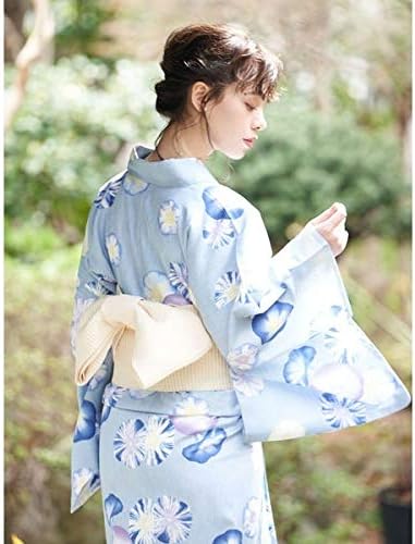 Amazon イーハイフンワールドギャラリー E Hyphen World Gallery あさがお柄浴衣 ブルー F 浴衣 通販