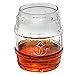 Barrel Whiskey Glass - Rocks Glass for Rum, Tequila, Scotch, Glasses - Whiskey Gifts - 10oz Cocktail, Lowball, Old Fashioned Glass (Set of 2) Unique Bar Decor & Bourbon Gifts by Prestige (Set of 2)