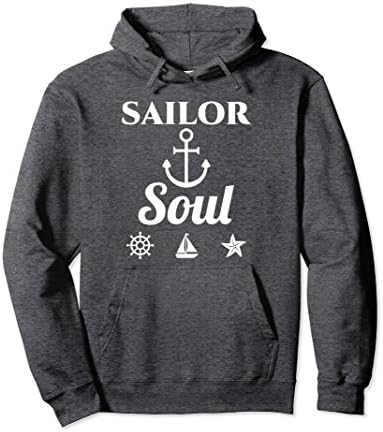 Unisex Cool Sailing Hoodie Fun Boating Tee Large Dark Heather