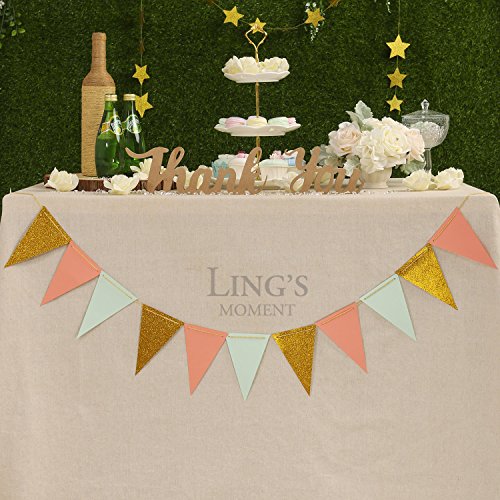 Ling S Moment Paper Triangle Banner Flags Vintage Pennant Banner