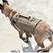 ICEFANG GN3 Tactical Dog Harness with 6X Buckle,Dog Molle Vest with Handle,3/4 Body Coverage,Hook and Loop Panel for ID Patch,No Pulling Front Clip (M (25