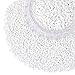 PH PandaHall 6/0 Seed Beads, 4500 Pcs Glass Seed Beads 4mm Round Pony Bead Waist Beads Mini Spacer Beads for DIY Earring Bracelet Necklace Pendants Choker Jewelry DIY Craft Making, White