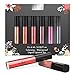Anjou 6 Colors Matte Liquid Lipstick Set, Long Lasting Creamy Waterproof Lip Gloss, All-Day Smudge Proof Makeup with Non-Toxic Formula, Christmas Gift for Wife, Girlfriend, Women
