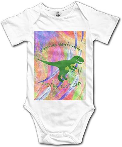 Kkajjhd Dinosaurs aren't Extinct They're Just SHY Kids Boys Girls Baby Bodysuit Outfits Baby Onesies