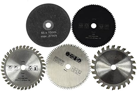 mailfoulen 5pcs 85mm Diameter 10mm Inner Diameter Small Circular Saw Blade Hard Alloy Rotation Cutting Tools Useful