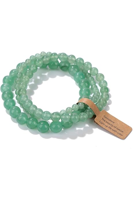 Tree Of Life Natural Stone Healing Bracelet - 8mm Anti-Anxiety Crystal Stretch Bracelet For Women & Men, Gift Box - View #4