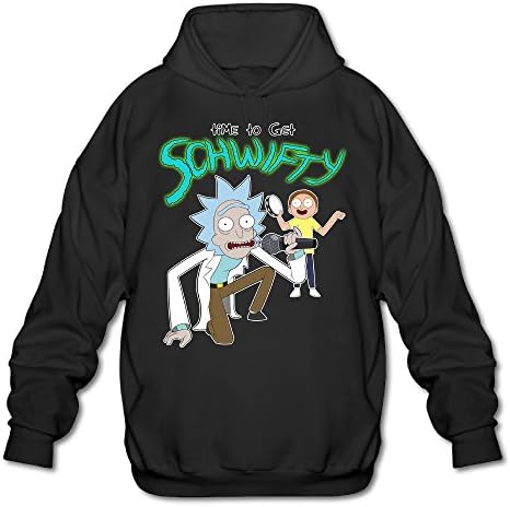 PTR Men's Sweatshirt - Morty Schwifty Rick Black Size S