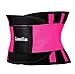 Camellias Women's Waist Trainer Belt Body Shaper Belly Wrap Weight Loss Training Corset Cincher Trimmer Tummy Compression Slimmer Band for Workout Gym Fitness, SZ8002-Rose-2XL