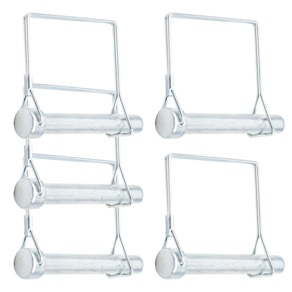 Hocansen 5 Pcs Square Shaft Locking Pin 12x80mm Square Pto Pin Heavy Duty Trailer Pins Lynch Pin Safety Coupler Pin Wire Pins for Farming (12x80mm/FX)