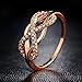 Infinity Ring Rose Gold Wedding Band Promise Rings