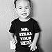 EasonJ Unisex Baby Toddler Kids Boys Girls T-shirt Classic Short-sleeve Letter Printed Basic Tee Blouse Black (1-2 years)
