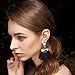 Fasker 2 Pairs Womens Bohemian Tassel Earring Tassel Dangle Stud Ethnic Earrings