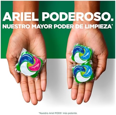 Cápsulas para lavadoras de detergente PODEROSA | 29 Lavagens | Frescura Selvagem | POD GRANDE = 2 PODS | 2X Remoção de Manchas e Odores