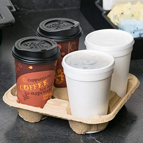 Biodegradable 4 Cup Drink Carrier / Tray / Holder (Set of 25)