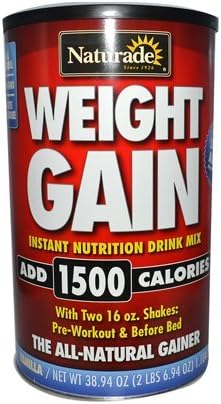New - Naturade Weight Gain Vanilla - 40 oz