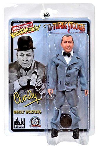 Curly Three Stooges Talking Bobblehead - 8 Inch Limited Edition Collectible Figure