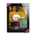 Padlette Tablet Handle, Holder, Grip for iPad Kindle Fire HD Surface Galaxy Tab and Compatible with Any Tablet with a Display from 8 inches to 11 inches (Mid-Size D3 Pink)