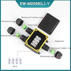 NEWNEWLIU Waterproof IP68 External Junction Box,3