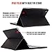 iPad Pro 12.9 Keyboard + Leather Case, Alpatronix KX140 Bluetooth iPad Keyboard Folio Smart Case with Removable Wireless Keyboard, Built-in Stand for iPad Pro 12.9-inch (Late 2015 - iOS 10+) - Black