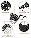 Dog Muzzle, loveone(TM) Adjustable Wire Leather Basket Mask for Anti-Bite, Strong Breathable Metal Safety Protection Cover for Medium/ Large Pets (M, Black)