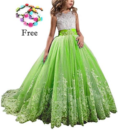 Magicdress Princess Lilac Long Girls Pageant Dresses Kids Prom Puffy Tulle Ball Gown 26