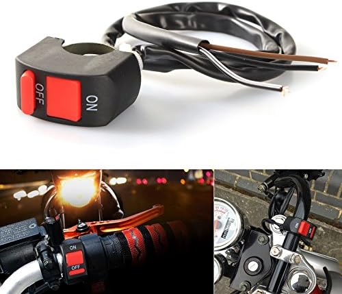 LEDUR Switch on off Motorcycle 7 / 8 Inch Universal Handlebar Mounting Switch for Headlight Fog Daytime Running Light