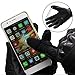 OMGAI Men's Full Finger Motorcycle Gloves of PU Leather and Hard Knuckle for Military Tactical Airsoft Outdoor Sports Black, XL