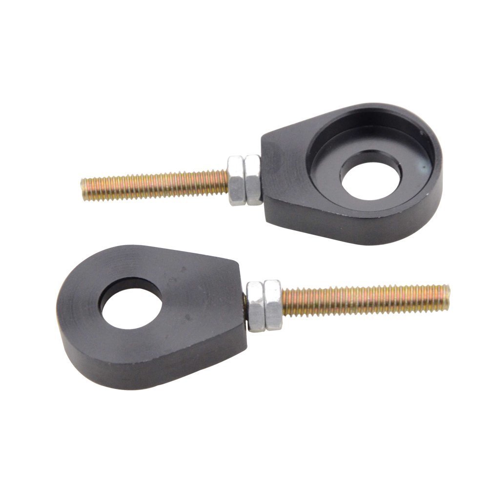 GOOFIT 12mm Performance Chain Adjuster Set Replacement For Dirt Bike Black