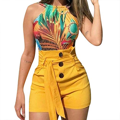 BBesty Save 15% Women's Fashion Sexy Lace Up High Waist Slim Fit Casual Style Belted Beach Shorts Summer Shorts Pants