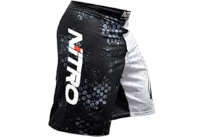 Nitro Fight Wear MMA Shorts - Adult No Gi BJJ Grappling Board Shorts - Fight Trunks