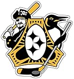 Citizen Pride Pittsburgh-Three Rivers Roar Sports Fan Crest, sticker decal die cut vinyl, 4.1x4.5, Made in USA