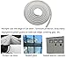 U Shape Edge Trim Rubber Seal Protector Guard Strip for Cars Metal Edges Boat Car Truck Door-White