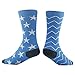 Fashion Pattern Crew Socks, Ristake Combed Cotton Crazy Cool Novelty Crew Socks 1/2/4 Pairs