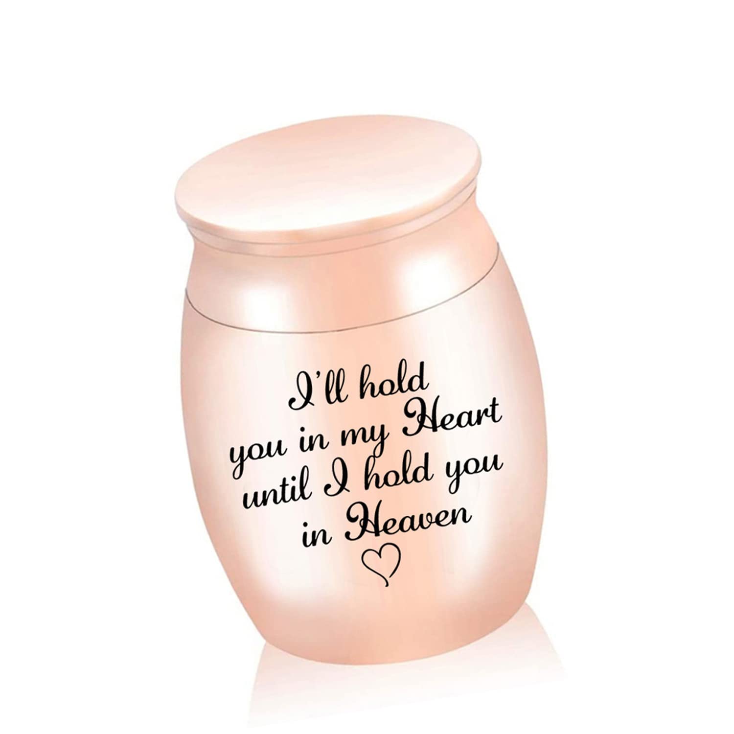 LIKEUDO Small Urns Mini Cremation Human Ashes Holder Stainless Steel Memorial Keepsake Ash Funeral Urn for Pet Small Ashes Urns for dog pet