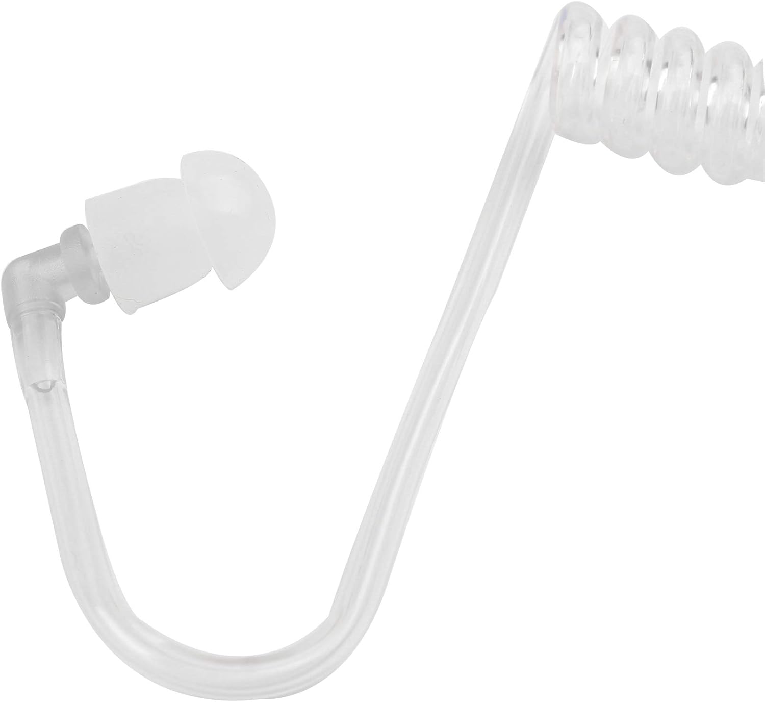 Jopto 2PCS Transparent Coil Acoustic Air Tube In-Ear Earplug Clear Detachable Replacement Coil Audio Tube Universal for Two-Way Radio Audio Kits Headset Headphone Walkie Talkie Radio Earpiece Headset - Image 3