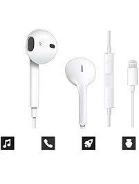Earphones, Microphone Earbuds Stereo Headphones Noise Isolating Headset Made Fit F o r iPhone 7/7 Plus iPhone8/8Plus iPhone X Earphones,Support All System