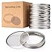 6 Pack Sprouting Lids for Wide Mouth Mason Jars Canning Jars,304 Stainless Steel Sprouting Jar Lid Kit Sprout Generator Set to Grow Your Own Organic Sprouts, 2.45Dollar/PCS (Jar not Included)