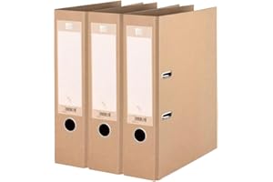 Oxford A4 Recycled Lever Arch Files, Touareg, Pack of 3 Folders, Environmentally Certified