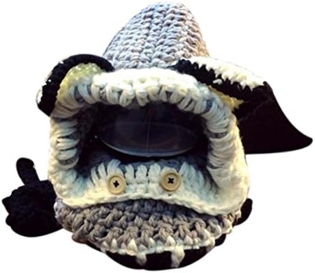 Datework Winter Wool Knitted Fox Hats Baby Girls Shawls Hooded Cowl Beanie Caps