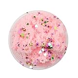 Gbell Amazing Fluffy Slime,Mixing Cloud Cotton Candy Slime Scented Stress Relief No Borax Kids Toy Sludge Toy 60ML, (Pink)