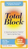 Fallene Total Block UVA/UVB Complete Broad Spectrum Sun Protection, SPF 65 Clear, 2 fl Ounces (59 ml)