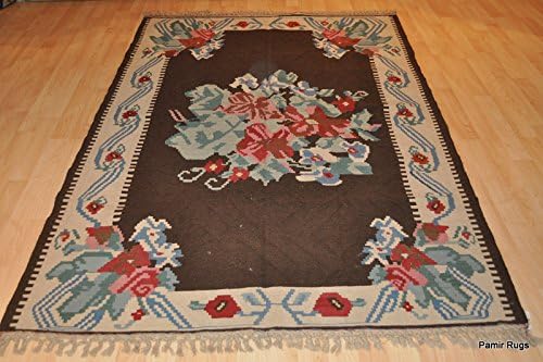 pamir 5x8 Ft. Bessarabian Kilim, 100% Wool Fine Handmade, Hand Woven, Authentic Rug
