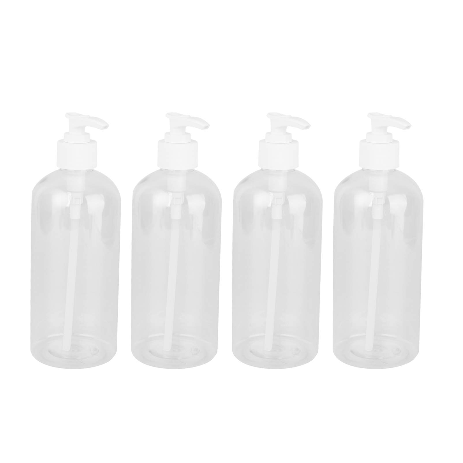 TOPBATHY 4PCS 500ml Refillable Empty Soap Pump Bottles Dispenser Essential Oil Dispenser Liquid Makeup Bottles (Random Color)