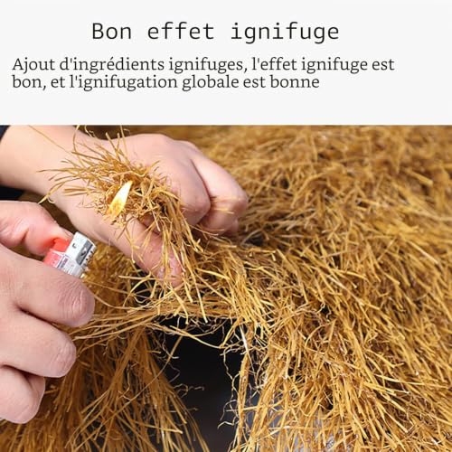 HAZEK Artificial Thatch Roll Tiki Bar Synthetic Thatched Roof Beach Hawaiian Party, Garden Fence Decoration and Bar Decoration (Size:1.6 x 65 ft (0.5 x 20 m))
