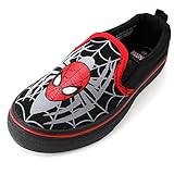 Spider-Man Boys Black Canvas Loafer Sneakers Shoes